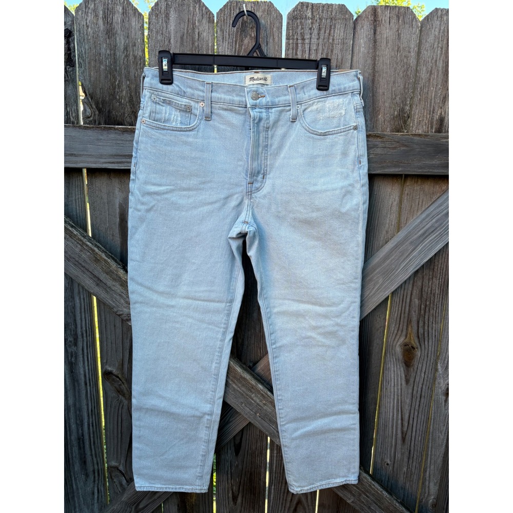 NWT Madewell Mid-Rise Perfect Vintage Jean Light Wash Magic Pockets ND513 Sz 30